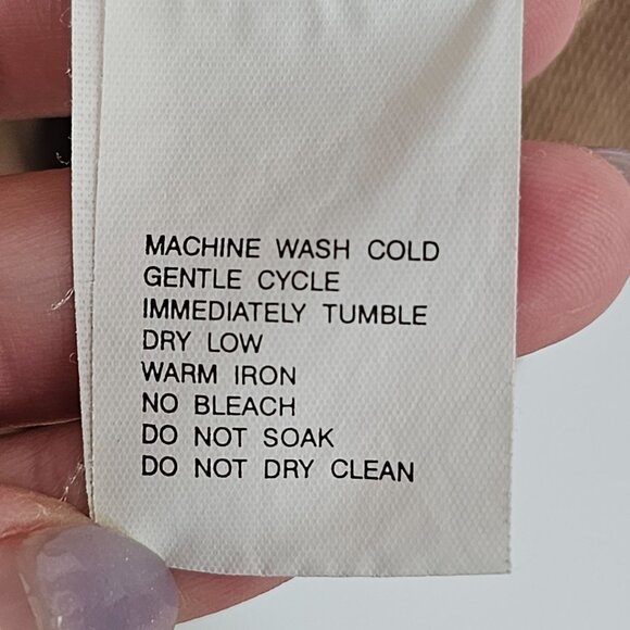 Vintage Blast Petites Womens Sweater Vest Top Beige & Cream Sz L《875》J - Picture 5 of 5